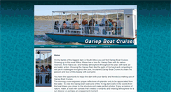 Desktop Screenshot of gariepboatcruises.com